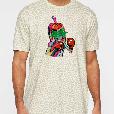 Preppy Okra Leopard Tee