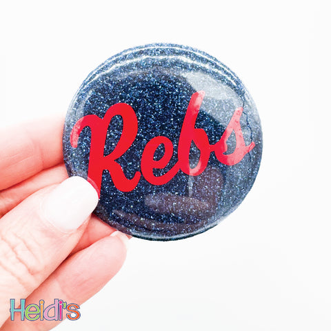 Rebels Glitter 2.25" Button