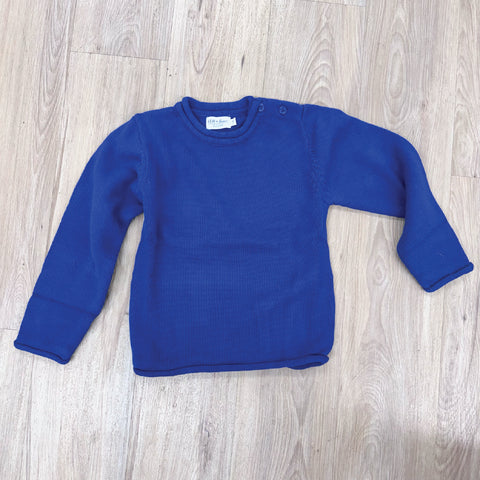 Toddler Roll Neck Knit Sweater - Blue