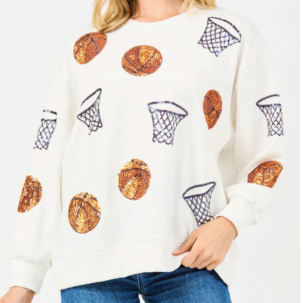 Sarah Sequin Basketball Sweatshirt