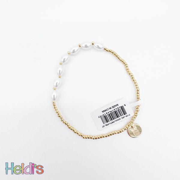 Simply Southern Beaded Bracelet: Pearl