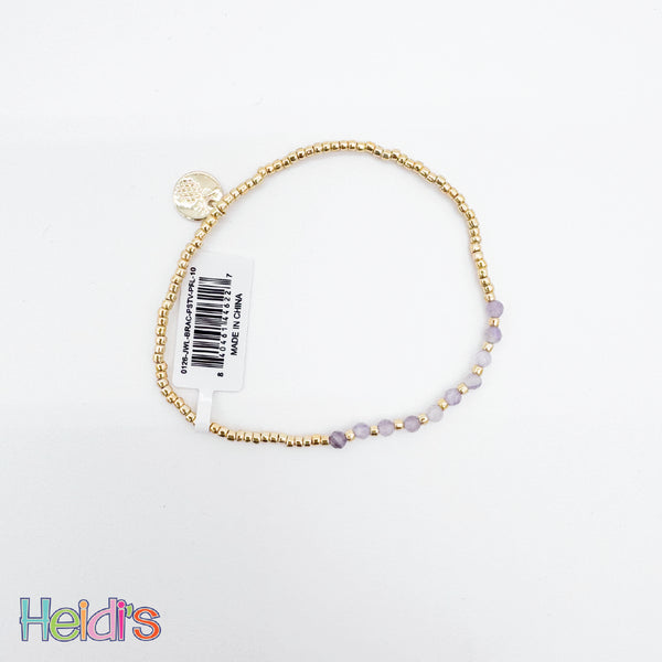 Simply Southern Beaded Bracelet: Purple