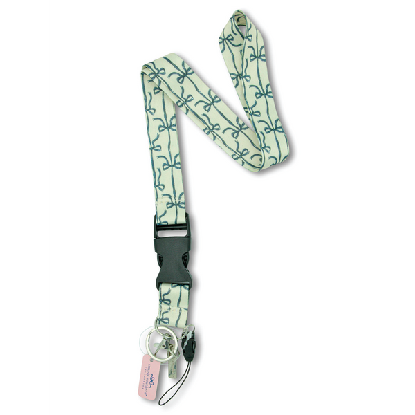 Simply Southern® Lanyard: Black Bow
