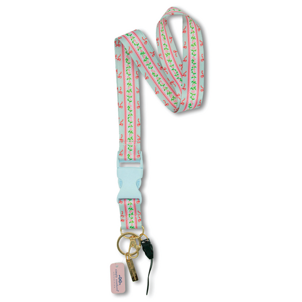 Simply Southern® Lanyard: Stripe Bow