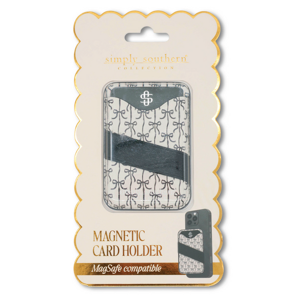 Simply Southern® Mag Wallet: Black Bow - Heidisonline