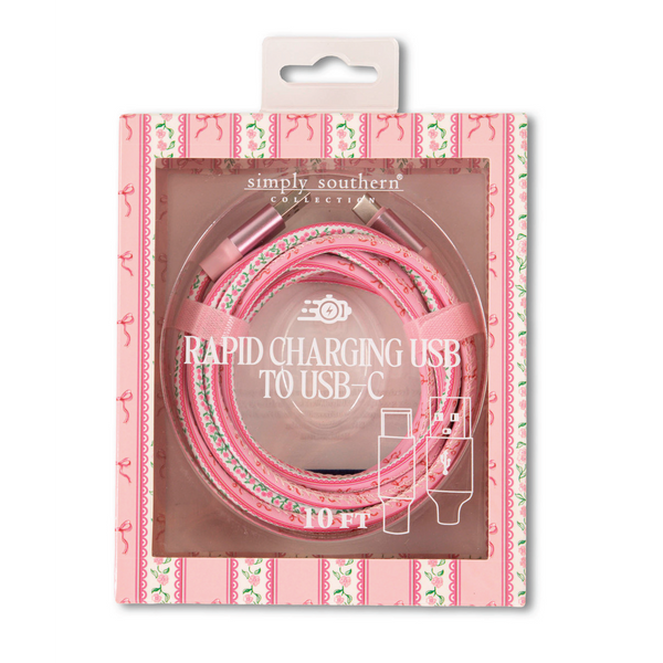 Simply Souther® Tech Cable USB-C: Pink - Heidisonline