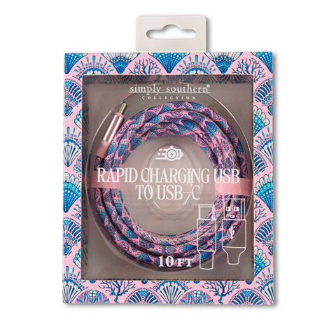 Simply Souther® Tech Cable USB-C: Purple Shell - Heidisonline