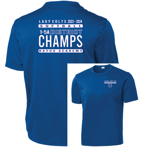 2023-24 District Champ Blue Dri-Fit Tee