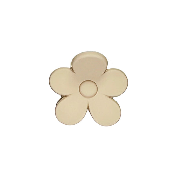 Flower Claw Clip: Sand Brown