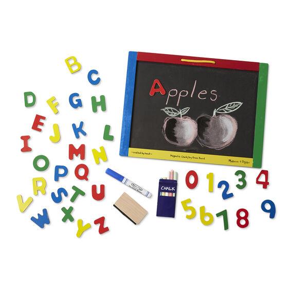 Melissa & Doug Magnetic Chalkboard & Dry-Erase Board