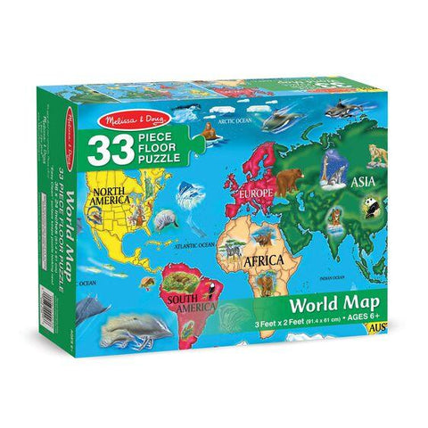 World Map Floor Puzzle Melissa & Doug®