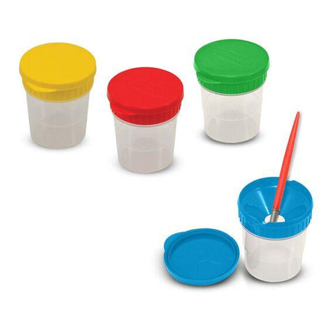 spill-proof paint cups