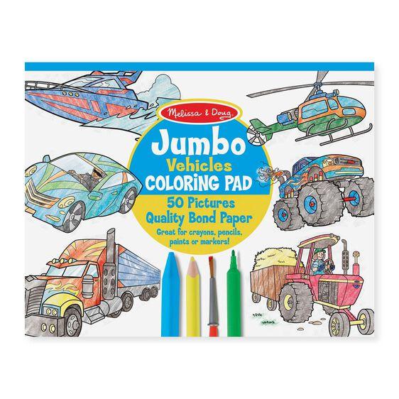 Jumbo Coloring Pad Vehicles Melissa & Doug®