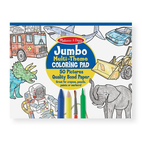 Melissa & Doug Jumbo Coloring Pad Blue