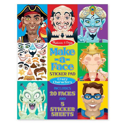 Make-a-Face Crazy Characters Stickers Pad Melissa & Doug®