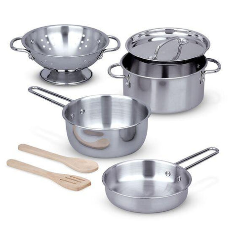 Melissa & Doug Stainless Pots & Pans