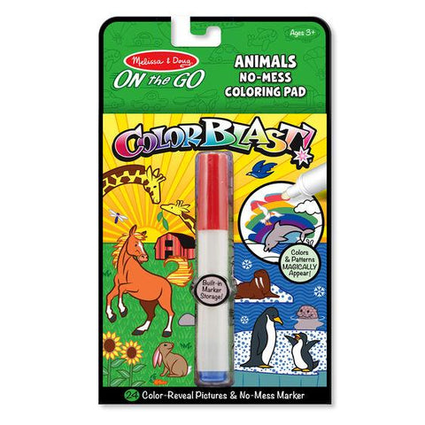 Melissa & Doug On-the-Go ColorBlast Animals Coloring Pad