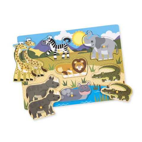 Melissa & Doug Safari Peg Puzzle