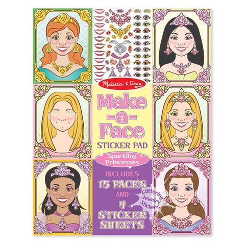 Make-a-Face Sticker Pad: Sparkling Princess Melissa & Doug®