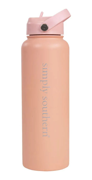 Simply Southern® Stainless Water Bottle: Peach