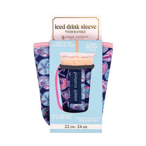 Iced Drink Sleeve - Dark Shell Pink