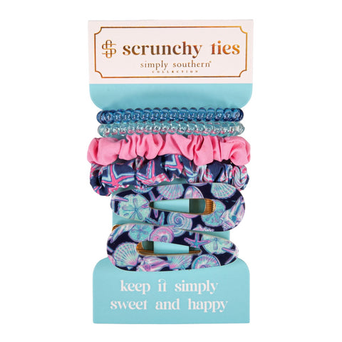 Simply Southern® Mini Scrunchie Set: Shell Pink