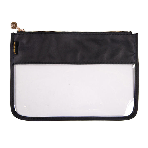 Simply Southern® Clear Zip Bag: Black