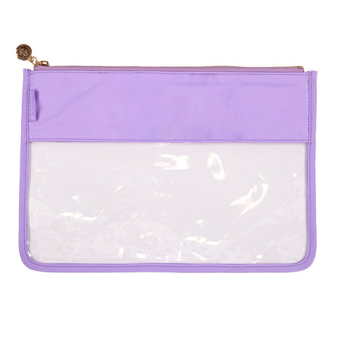 Simply Southern® Clear Zip Bag: Lilac