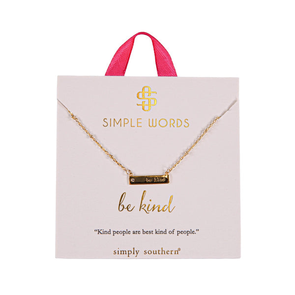 Simply Southern® Simple Words Necklace: Be Kind
