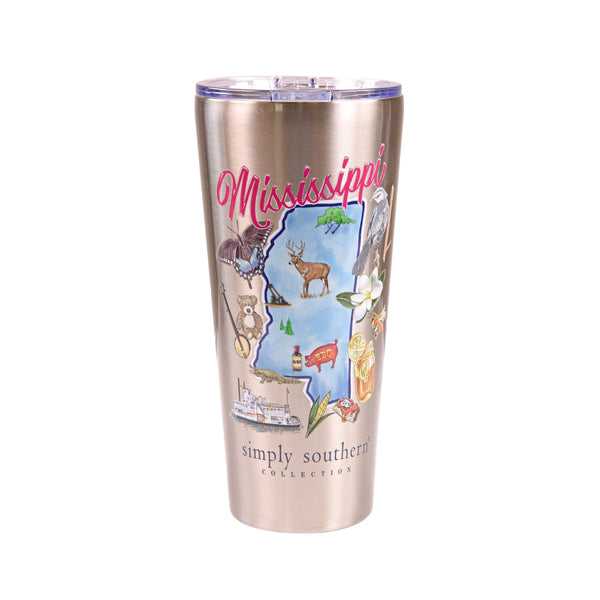Simply Southern® Mississippi Stainless Tumbler