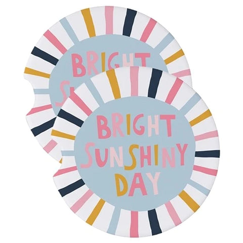 Bright Sunny Day Car Coaster Set