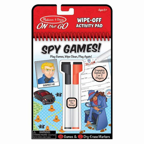 Melissa & Doug Spy Games Wipe Off Activity Pad