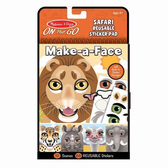 Make-a-Face Safari Reusable Sticker Pad Melissa & Doug®