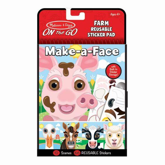 Make-a-Face Farm Reusable Sticker Pad Melissa & Doug®