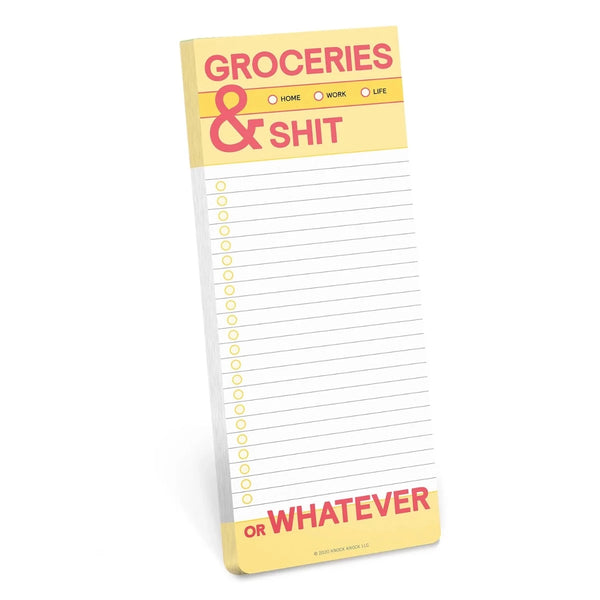 Groceries Note Pad