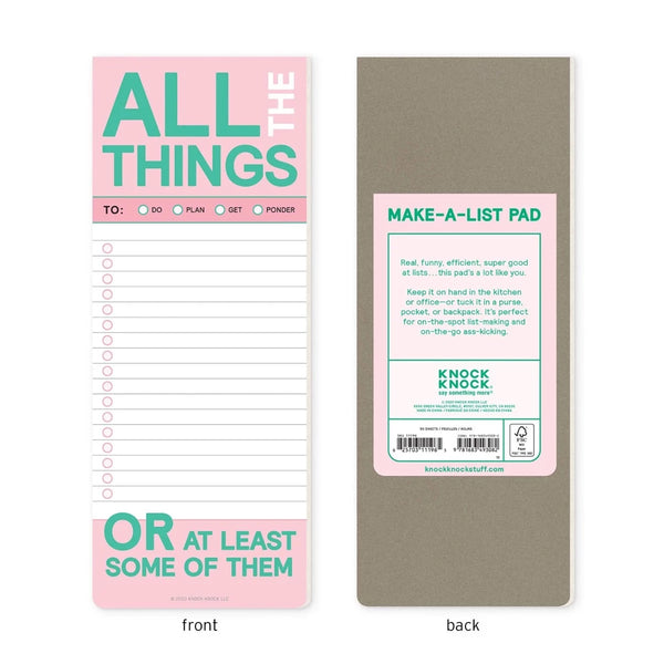 All The Things Note Pad – Heidisonline