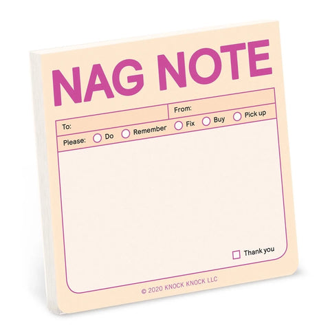 Nag Sticky Note Pad