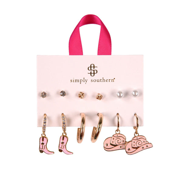 Simply Southern® Dangle Earring Sets: Howdy