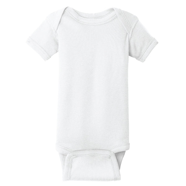 Infant Short Sleeve Ribbed Bodysuit