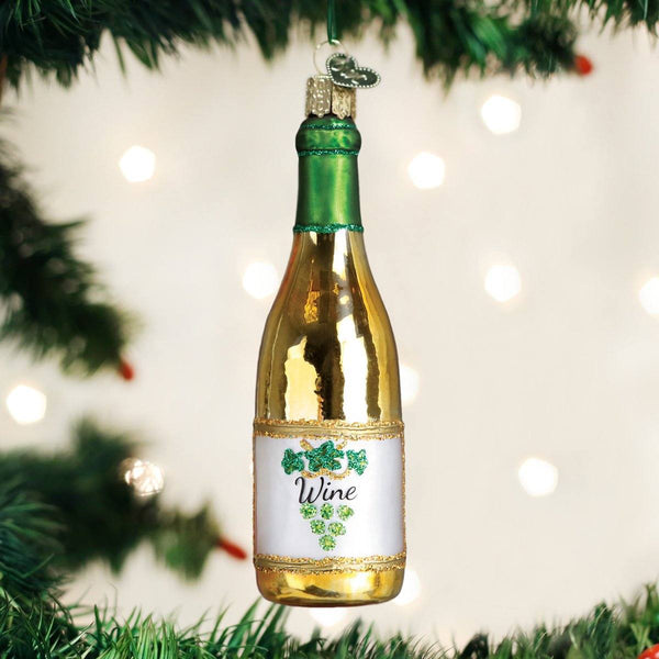 White Wine Bottle Ornament