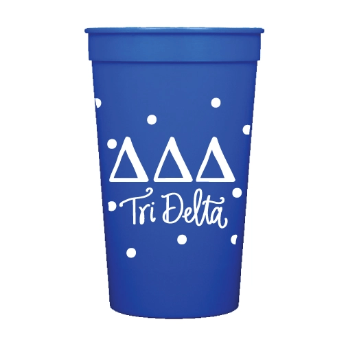 Tri Delta Stadium Cups - Sleeve of 8
