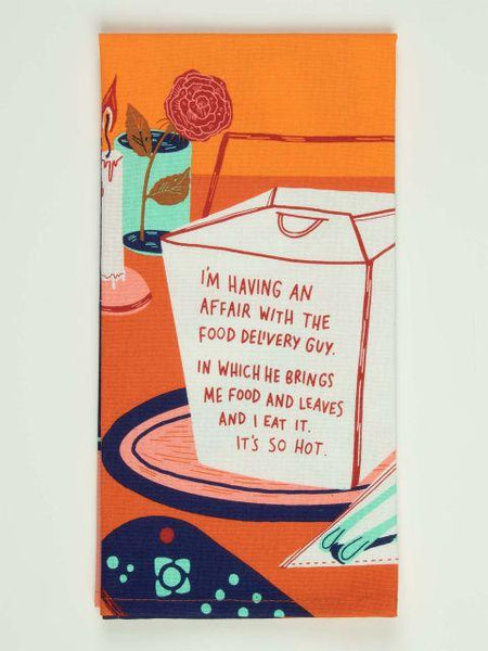 Food Delivery Guy Affair Dish Towel