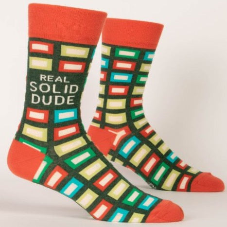 Real Solid Dude Men's Crew Socks
