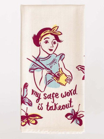 Safe Word Takeout Dish Towel