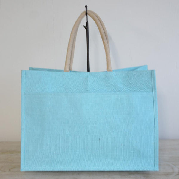Jute Pocket Tote - Aruba