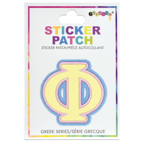 Phi Greek Letter Sticker Patch