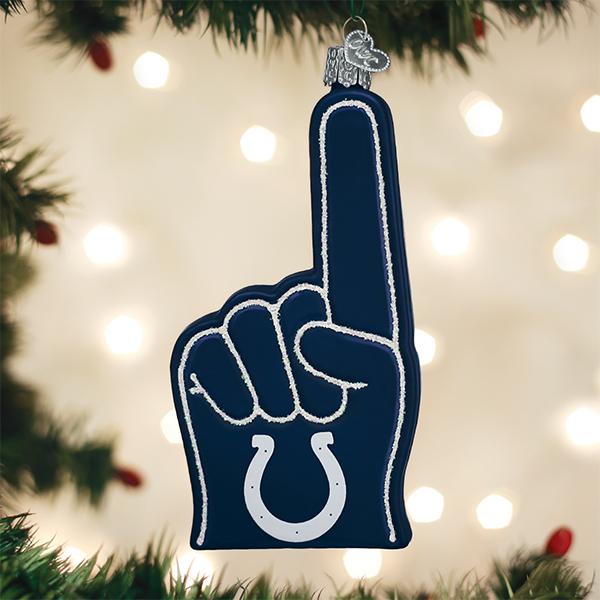 Colts Foam Finger Ornament