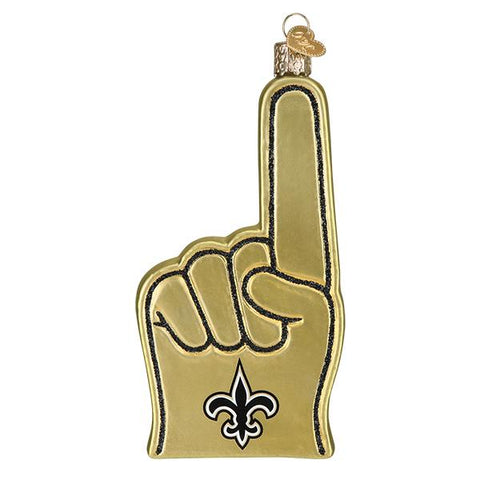 New Orleans Saints Foam Finger Ornament