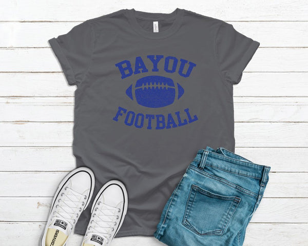 bayou football vintage tee