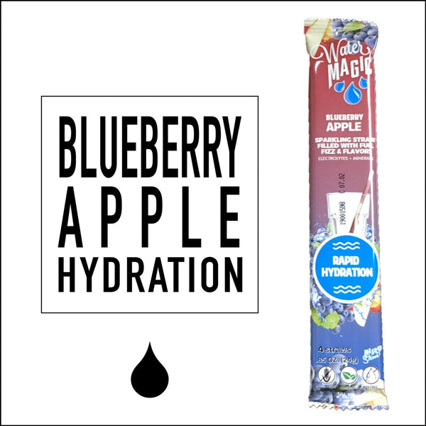 Water Magic Straws Blueberry Apple
